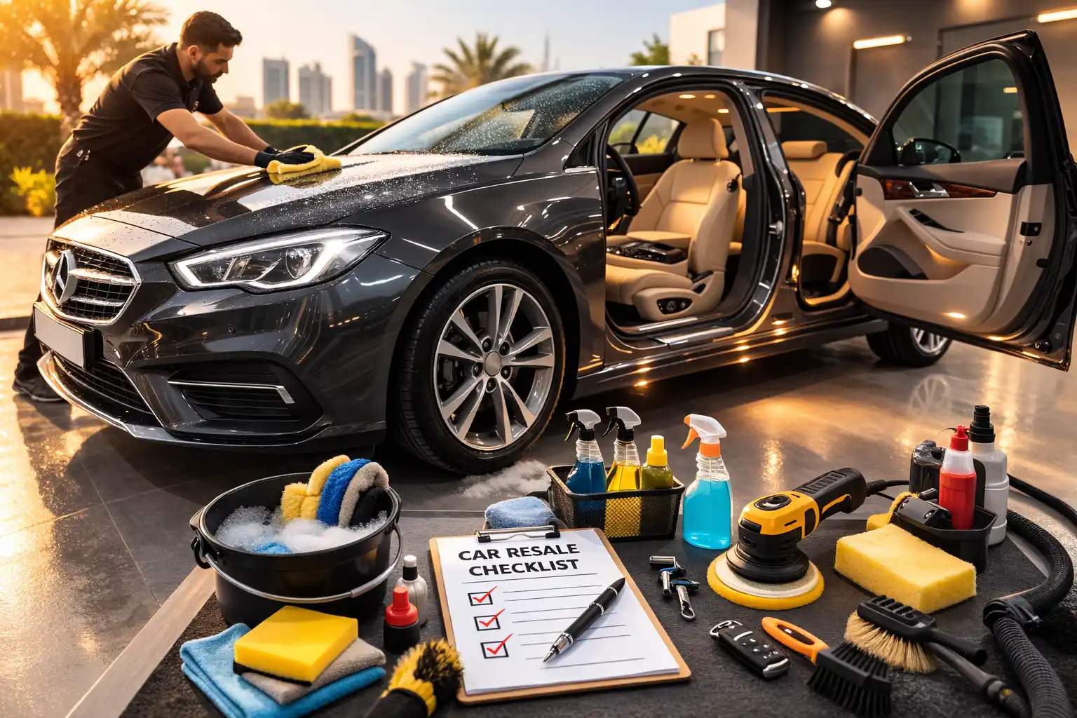 prepare your car for resale Dubai